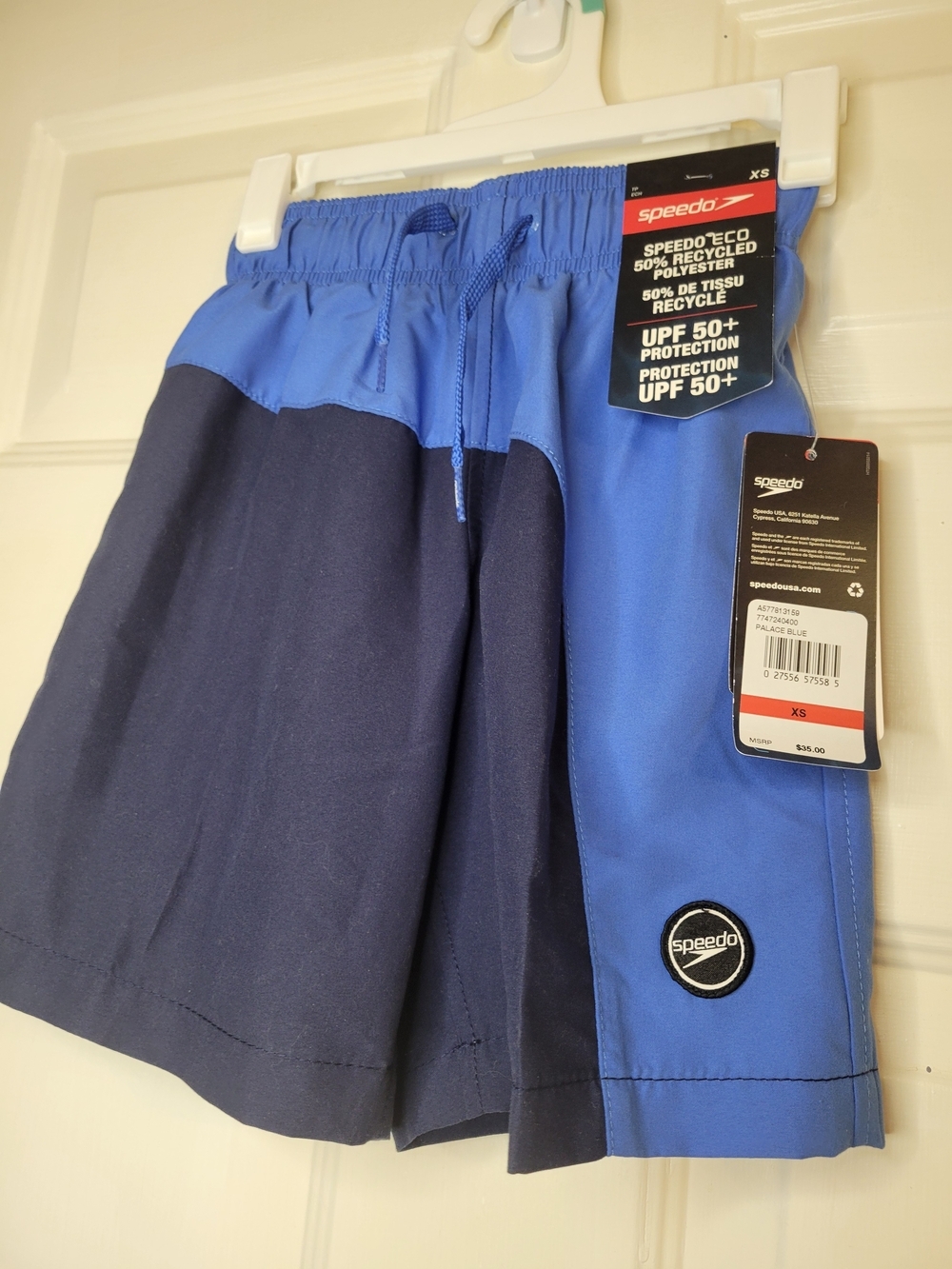 Speedo Boy's Two-Tone Blue Swim Shorts - Picture 5 of 9